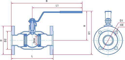 Габаритно-присоединительные размеры 11с67п GAS