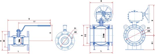 Габаритно-присоединительные размеры 11с67п GAS PRO 2ЦФ.00.1 | 11с67п GAS PRO 2ЦФ.00.3